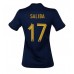 Frankrike William Saliba #17 Hemma matchtröja Dam VM 2022 Kortärmad Billigt